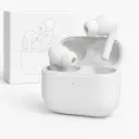 HAKS Wireless Earbuds Bluetooth 5.1 TWS Earphones Full Touch Control Headphones Built-in Microphone Immersive Sound Quality Ensure Fast Stable & Connection Smart LED Headset Sports Bud (White)